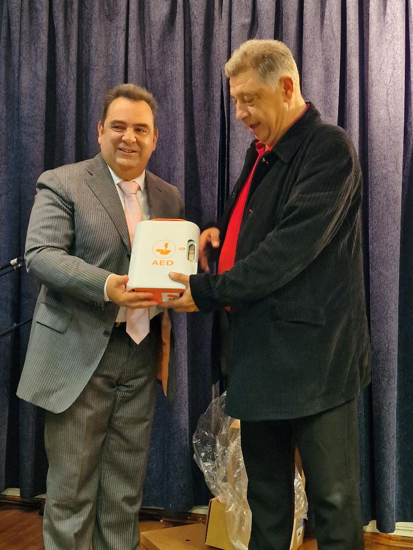 Δωρεά ενός απινιδωτή, ενός πιεσόμετρου και ενός οξύμετρου στην Ιμβριακή Ένωση Μακεδονίας – Θράκης_Τετάρτη 22 Οκτωβρίου 2025